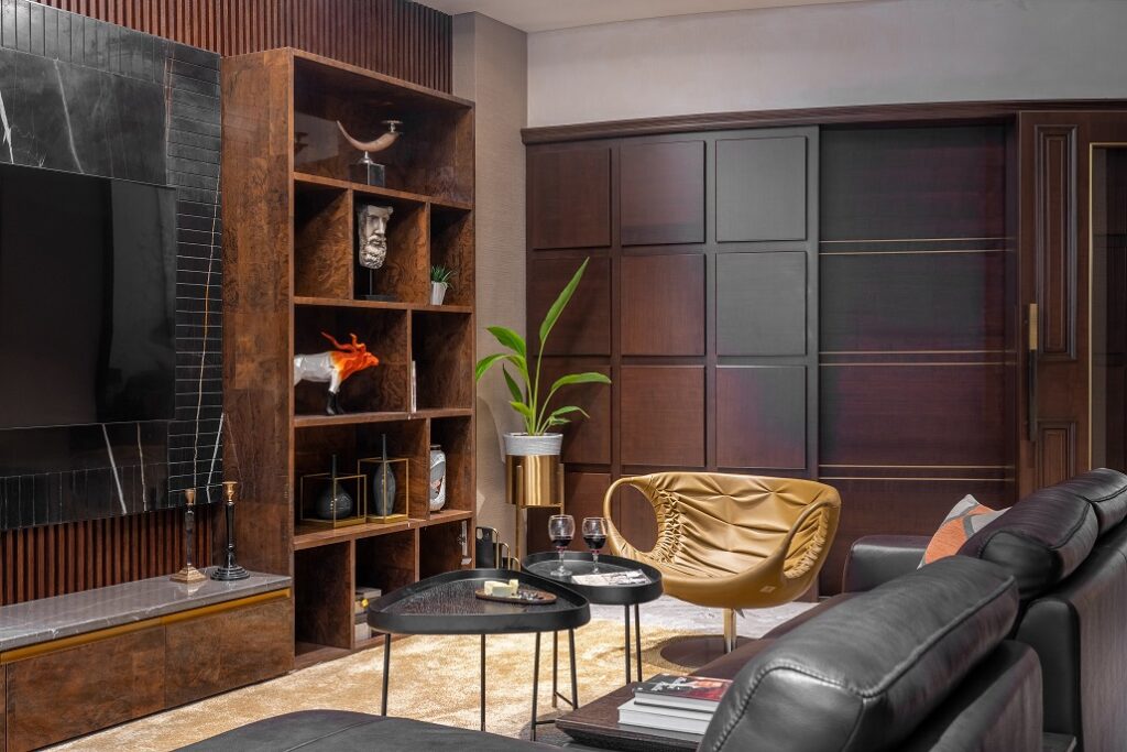 Dark Wooden themed Interior Design