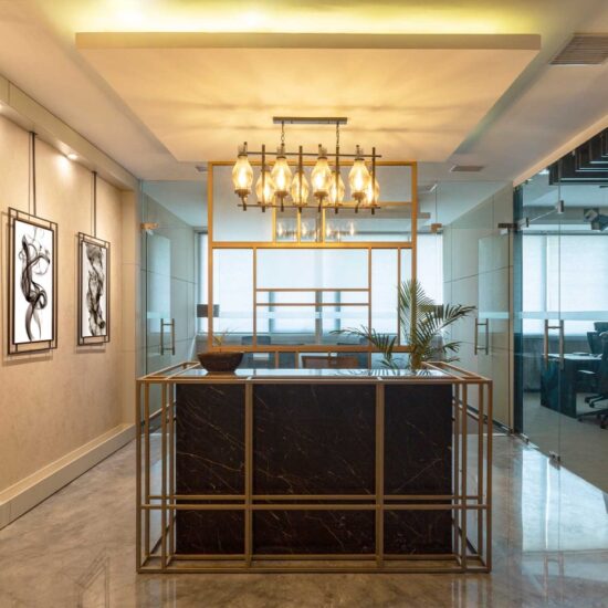 Luxury Office Reception Design at the Meet and Greet Office