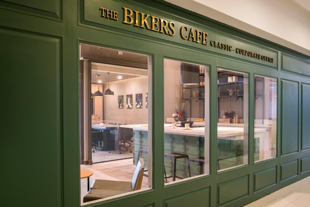 Hunter Green Office Exteriors, The Bikers Cafe Classic Corporate Office