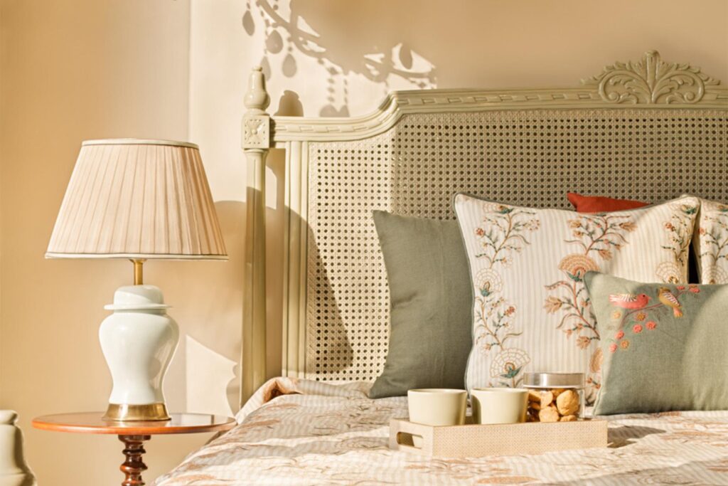 Indian Bedroom Design with Wicker Furniture, Marbella