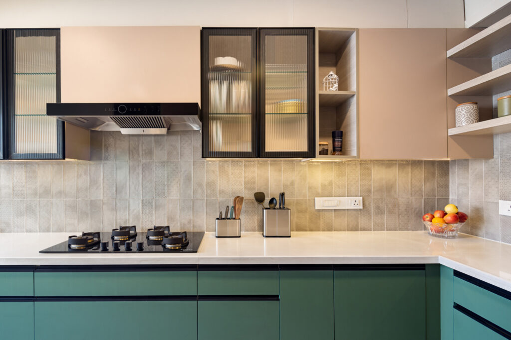 Modern Kitchen Interior Design with Teal Accents, Exotica