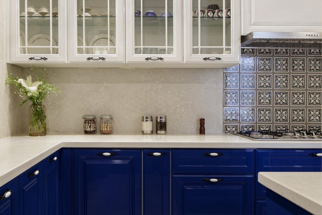 Navy Blue Color Palette Kitchen Interiors, Marbella